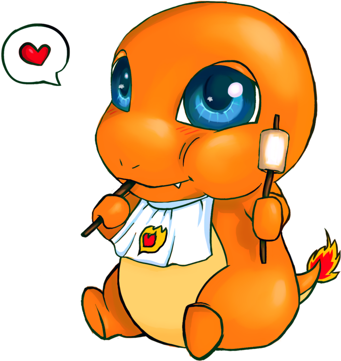 Charmander Chibi / Art Trade By Katagro - Charmander Chibi (800x762)