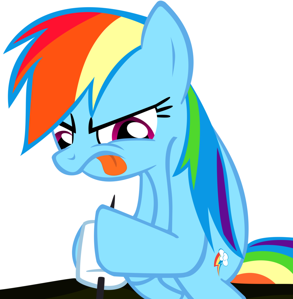 Dddvvvzzz, Derp, Marshmallow, Rainbow Dash, Safe, Simple - Cartoon (1004x1024)