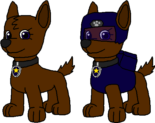 Gem The Police Pup By Wolf Prince Leon - Cartoon (532x400)