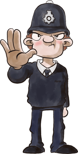Policeman - British Police Officer Clipart (250x494)