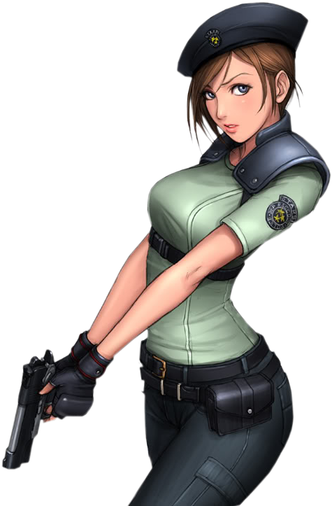 Policewoman By Justinijan Policewoman - Jill Valentine Anime (543x750)