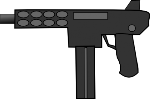 Gun Clipart - Assault Rifle (480x316)