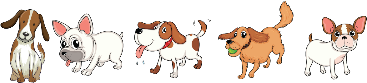 Illustration Of Montreal Dogs Vr2 - Cartoon Poodle Mixed With A Terrier Dog (1200x297)