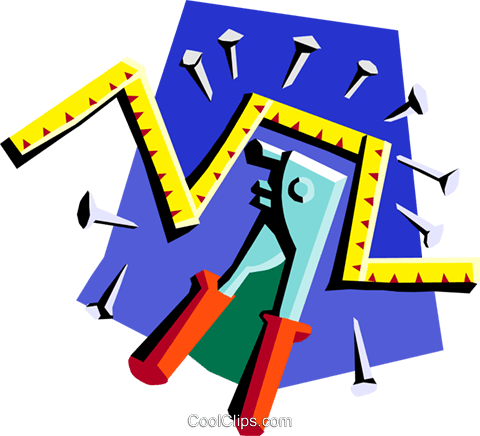 Rivet Gun With Tools Royalty Free Vector Clip Art Illustration - Rivet Gun With Tools Royalty Free Vector Clip Art Illustration (480x436)