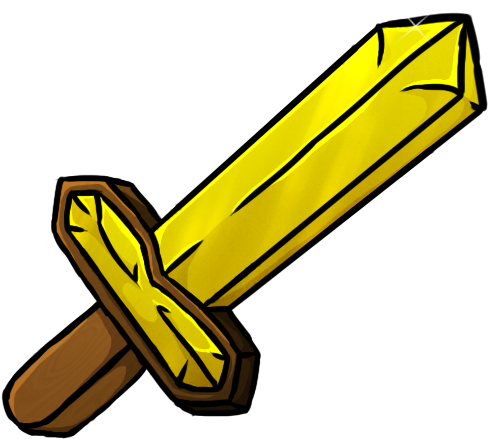 Minecraft Gold Clipart - Minecraft Gold Sword Texture (512x512)