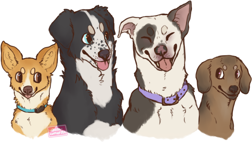 Dog Of The Week Graphic By Cuttlef1sh - Transparent Dog Graphic (1079x741)