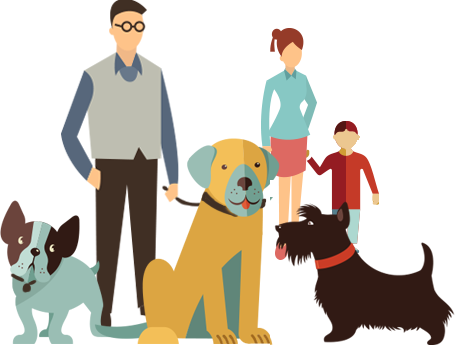 Pet Community Cartoon Png (455x345)