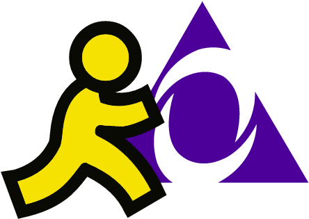 Aol Instant Messenger - Aol Instant Messenger Logo (465x329)
