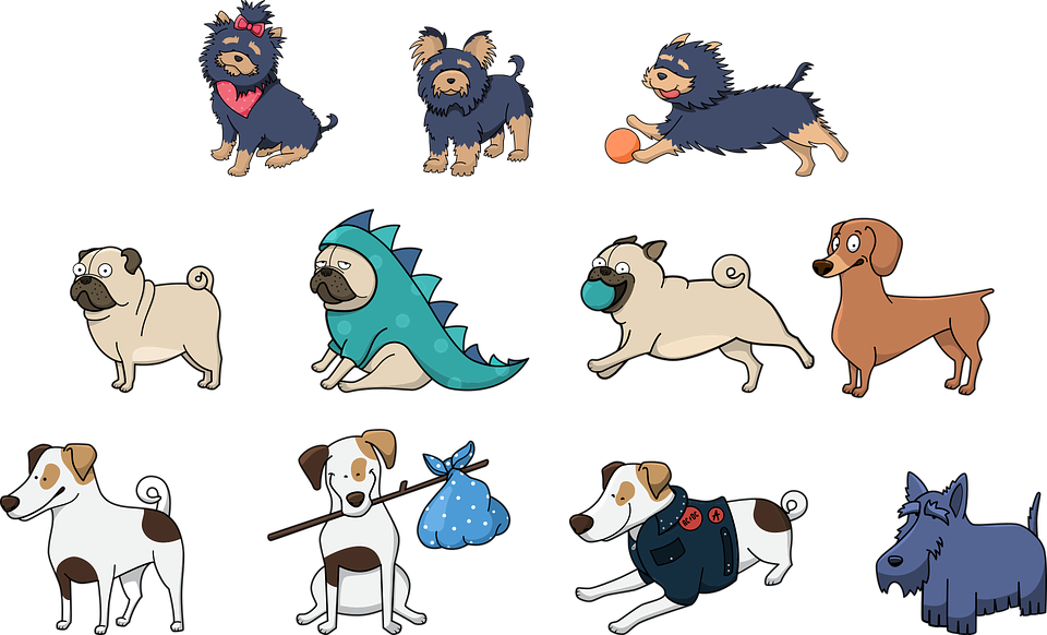 Dog Illustrations 29, Buy Clip Art - Cute Dog Stickers Printable (960x582)