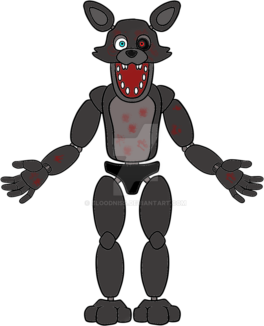 Wolfy The Timberwolf Fnaf Oc By Bloodniss - Wolfy In Fnaf (1024x1365)