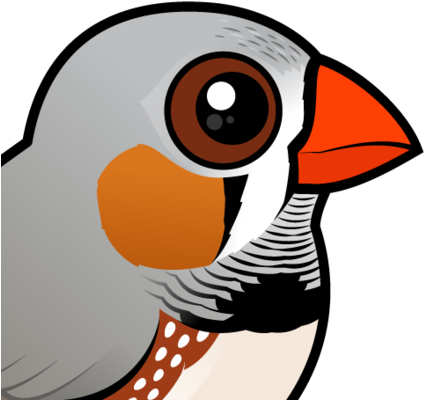 About The Zebra Finch - Sanktzebra-fink Melaminteller (440x440)
