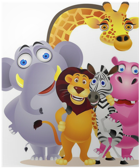 Group Of Animals Cartoon (400x400)