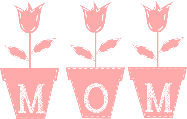 How To Set Use Mom Tulips Icon Png - Mothers Day Banner Png (600x383)