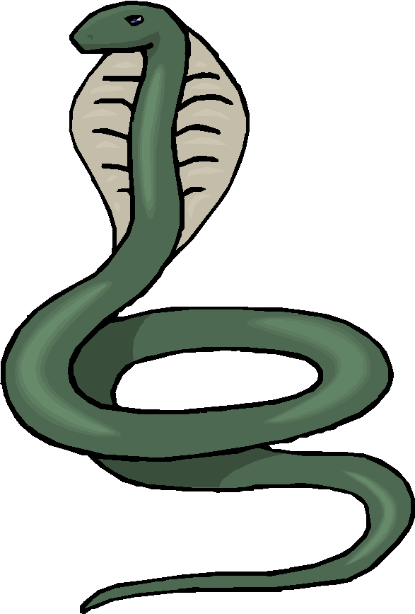 King Cobra Clipart Standing - Cobra Clipart (587x867)