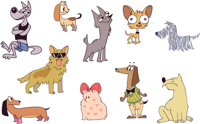 Картинки По Запросу Мультяшные Собаки Разных Пород - Cartoon (700x449)