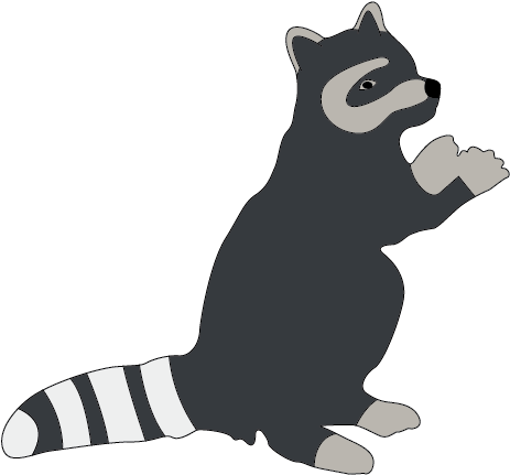 Standing Raccoon Clipart Animal Clip Arts - Clip Art (508x508)