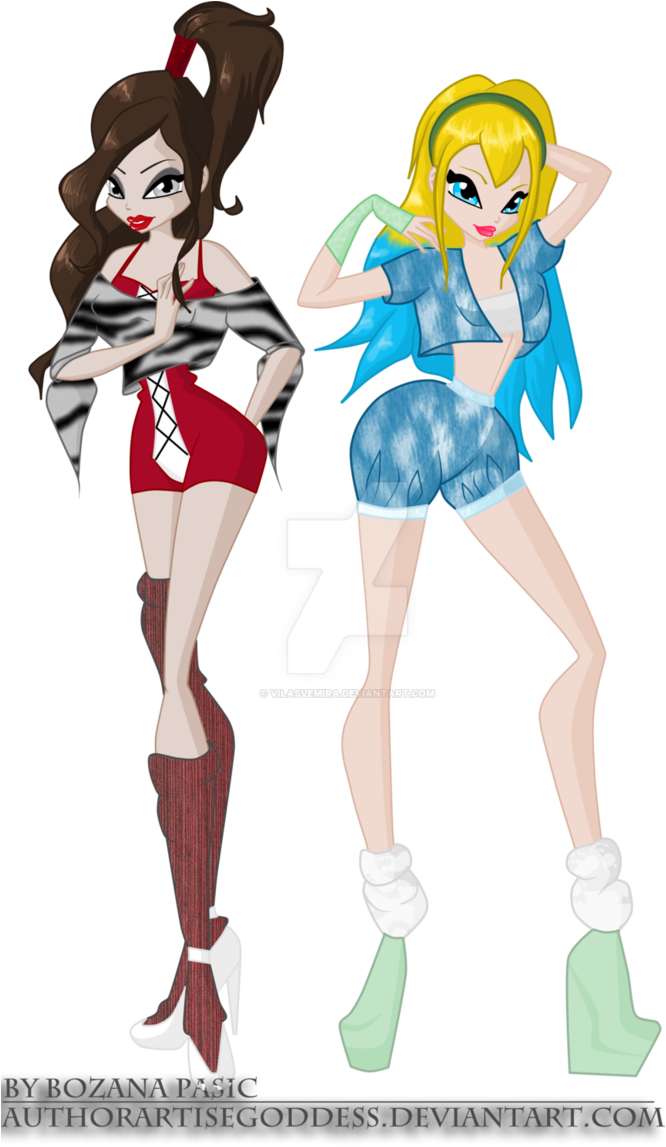 Rachel And Scarlett Love And Pet By Vilasvemira - Cartoon (693x1154)