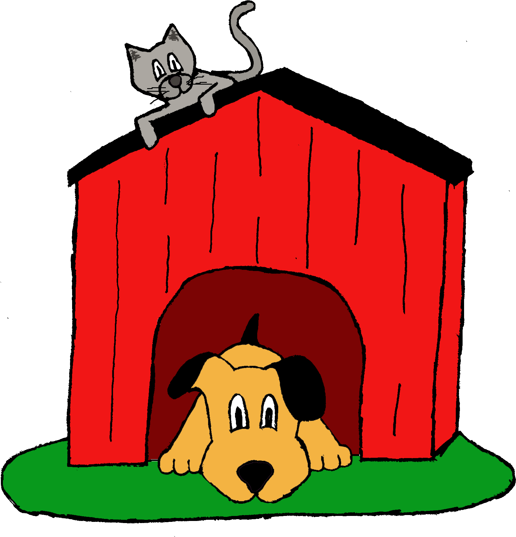 Clip Art Dog Bone Toy Clipart - Clip Art Dog House (2025x1980)