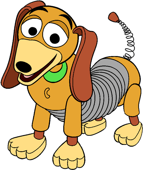 Bone Clipart Dog Toy - Toy Story Slinky Cartoon (500x567)