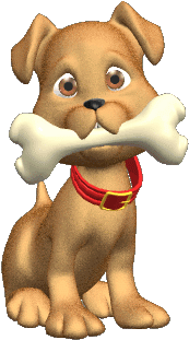 Dog - Puppy Wagging Tail Animated (350x350)