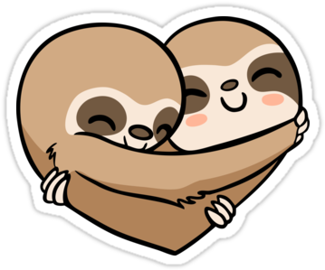 Sloth Heart By Miszasta - Sloth Heart (375x360)