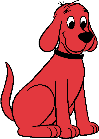 Clifford Cleo And T Bone The Big Red Dog Cartoon Clip - Clifford The Big Red Dog Transparent (446x606)