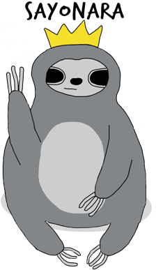 Sassy Sloths Messages Sticker-7 - Sloth (408x408)