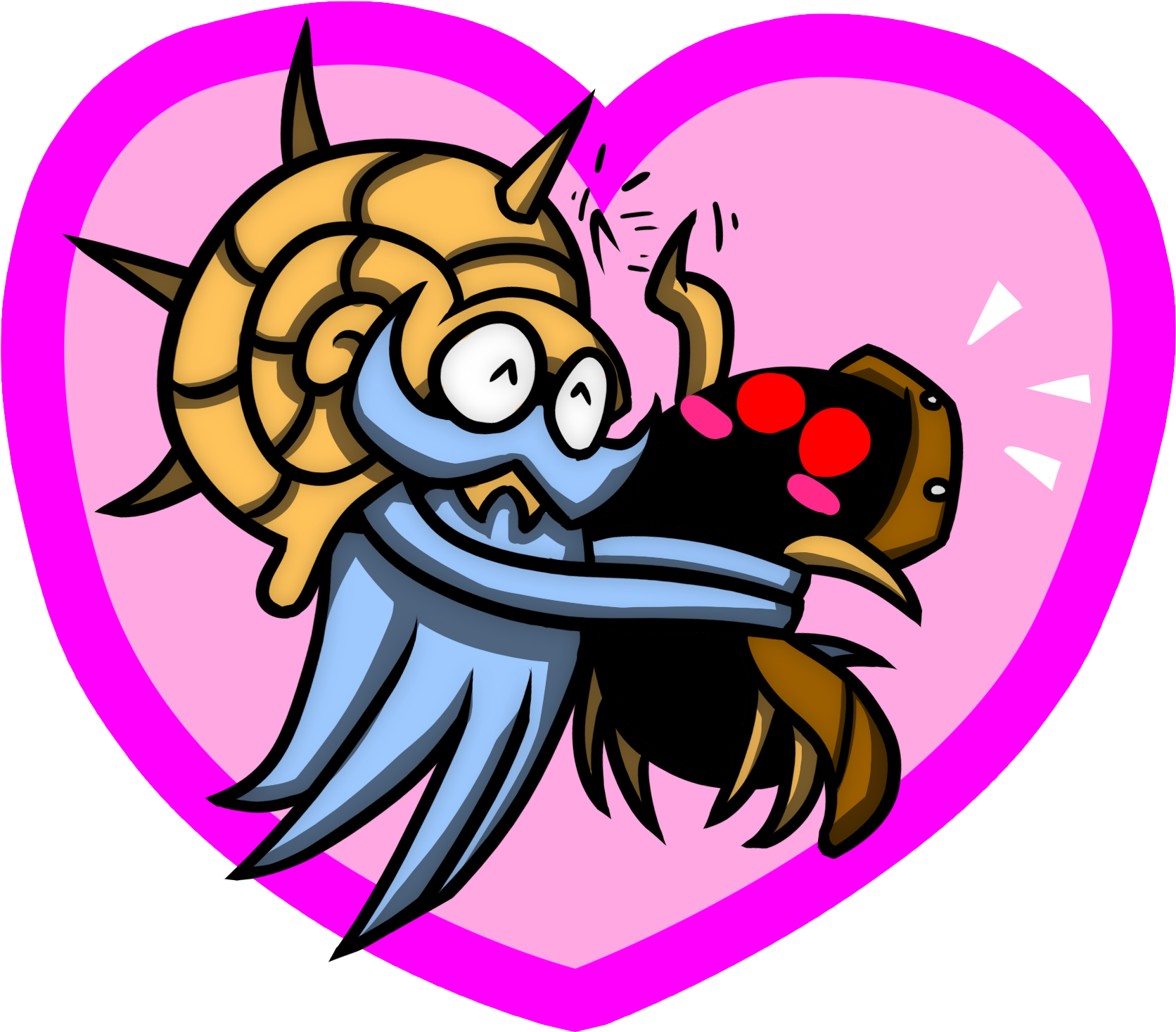 Pink Cartoon Fictional Character Clip Art Purple Art - Operation Love (1692x1487)