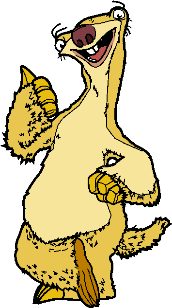 Top 86 Diego Clip Art - Sid Ice Age Clipart (366x637)