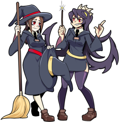 Done A Couple Of Days Ago For The /v/ Drawthread And - Filia And Painwheel (500x500)