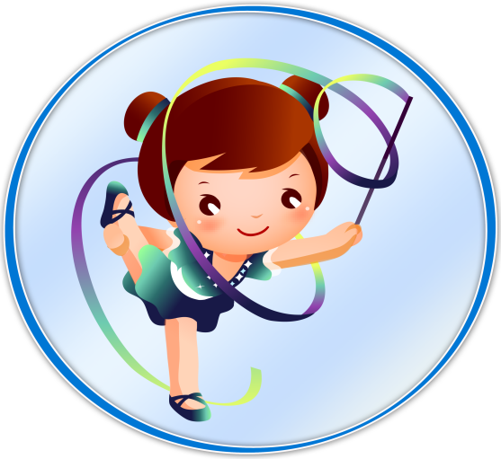 A Helthy Family - Dibujos De Gimnasia Ritmicas (557x511)