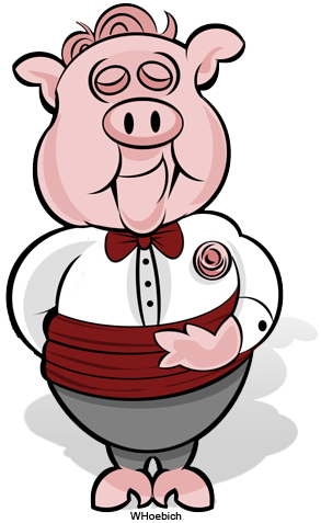 Cartoon Pig Roast Clip Art Clipart - Cartoon Pig Roast Clip Art Clipart (293x477)