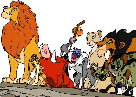 The Lion King Clipart Lion Family - Lion King Free Clip Art (443x318)