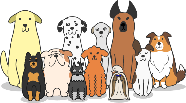 Group Of Cartoon Dogs (960x560)