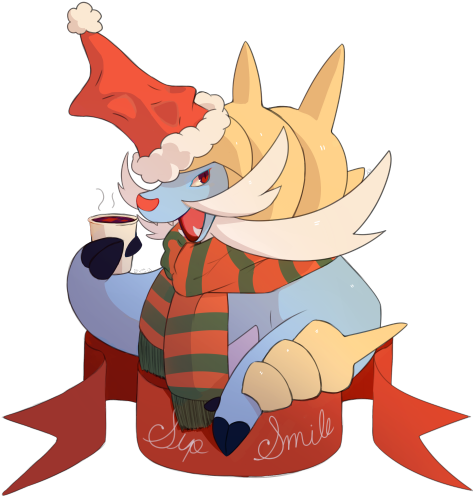 “ Have A Holiday Samurott Sip & Smile Available On - Cartoon (500x500)