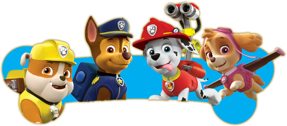 Plush-group - Paw Patrol Png Transparent (579x255)