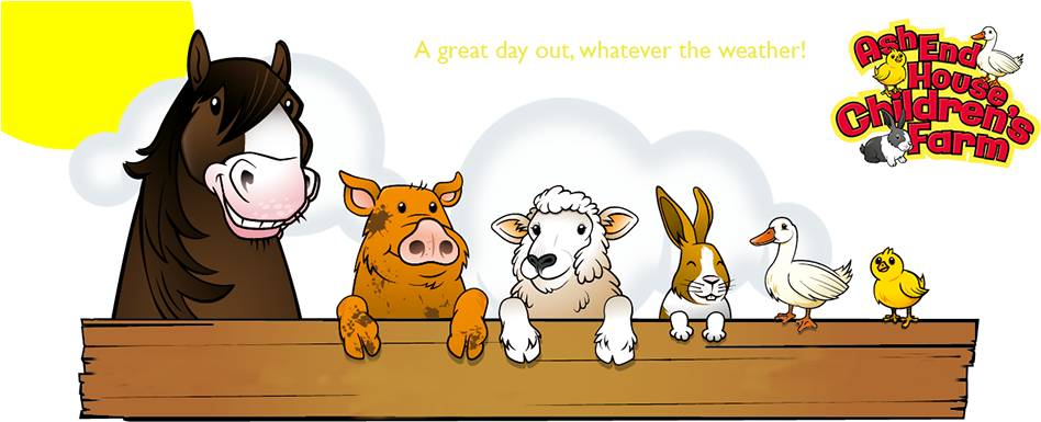 Cartoon Animal Banner Png (960x384)