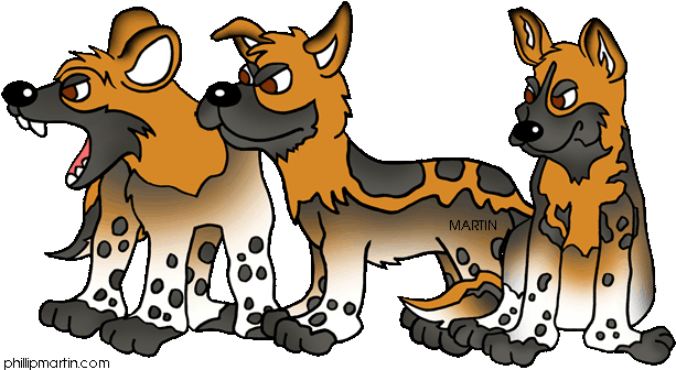 Animals Clip Art By Phillip Martin - Wild Animals Clipart (648x353)