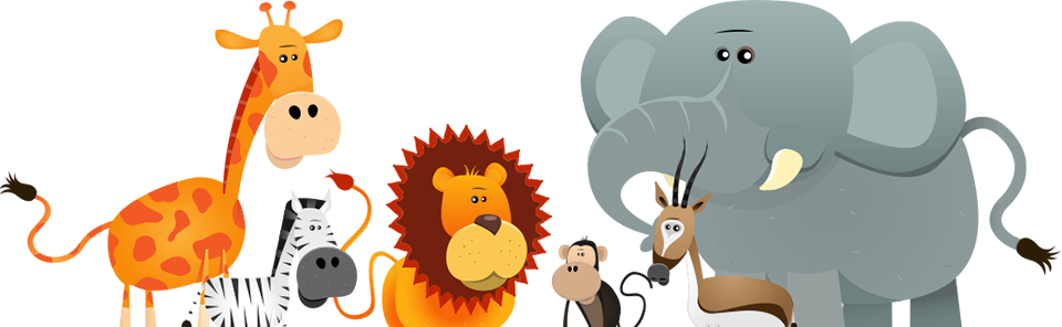 Page Header Artwork For The Home Page From The Pediatric - Animals In The Wild Coloring Book (960x296)