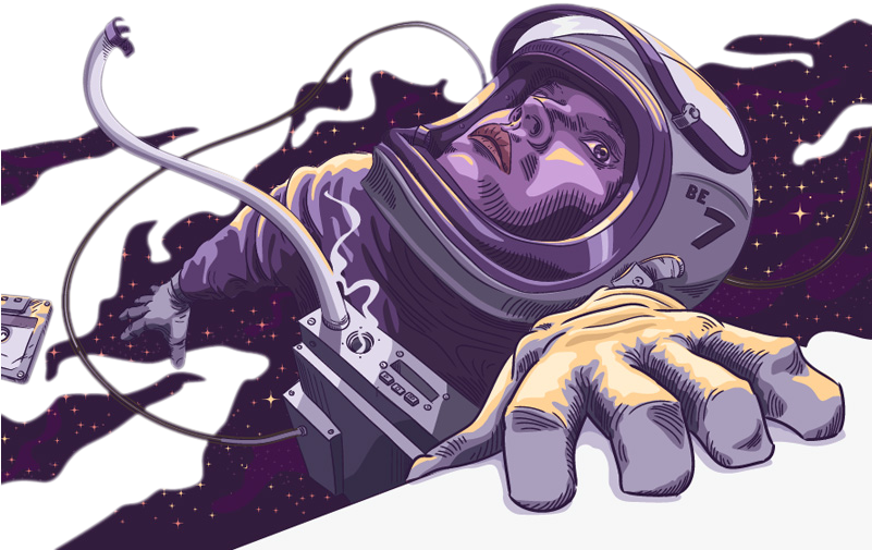 Cartoon Astronaut Drawing - Astronaut Drawing (800x600)
