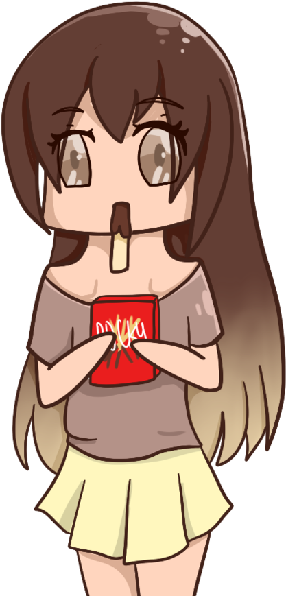Chocolate Pocky Girl By Wisheslotus - Cartoon (822x971)