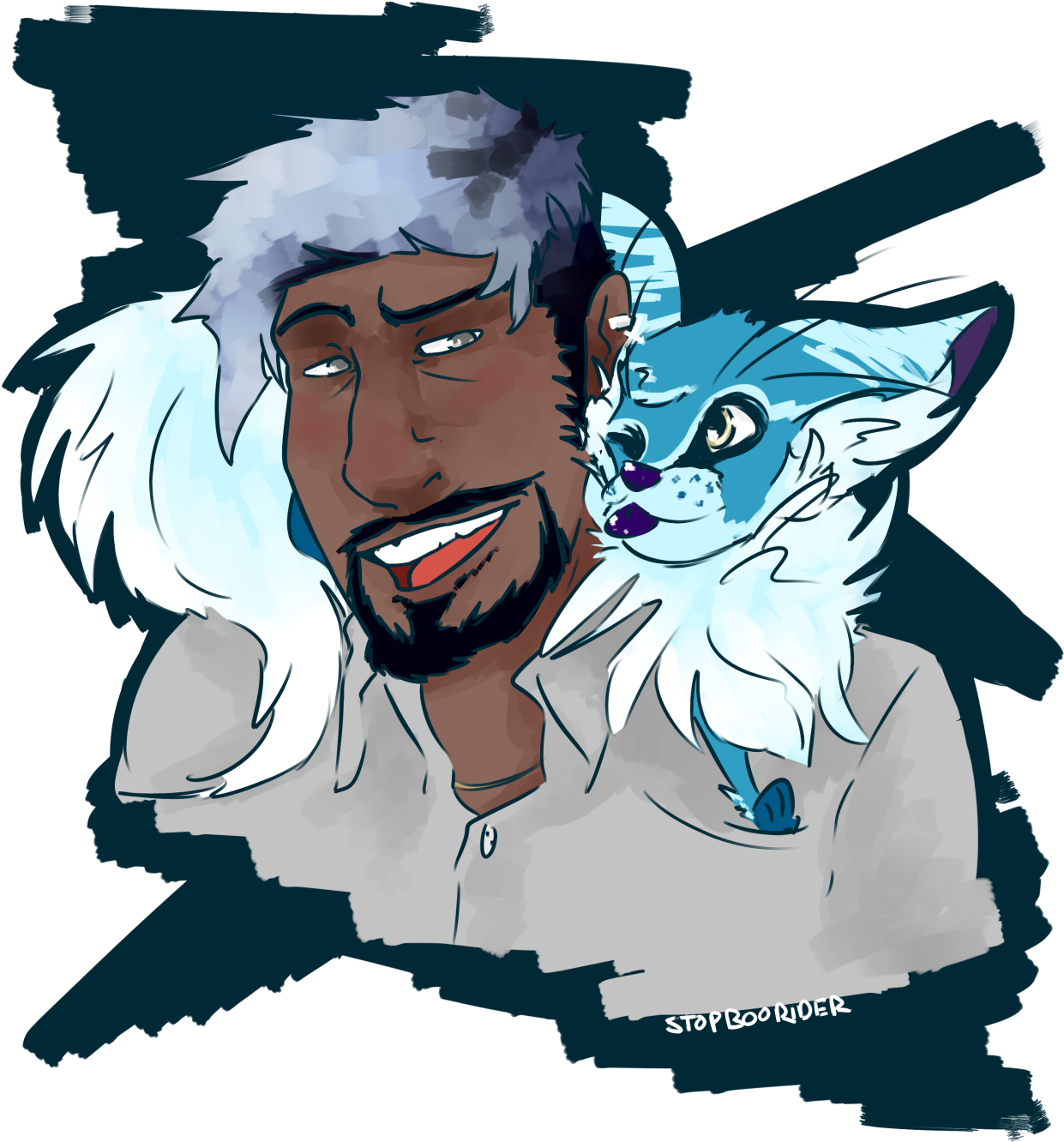 Self Portrait When I First Got Alto - Illustration (1280x1352)