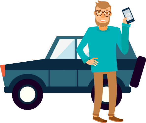 Get Mobile, Share More - Illustration (593x499)