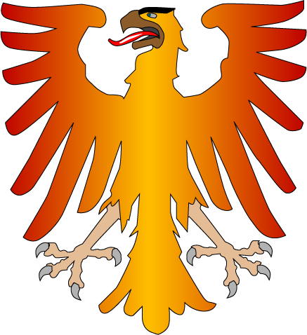 Aigle Héraldique, Adaptée D'un Blason De La Ville De - Red-tailed Hawk (437x478)