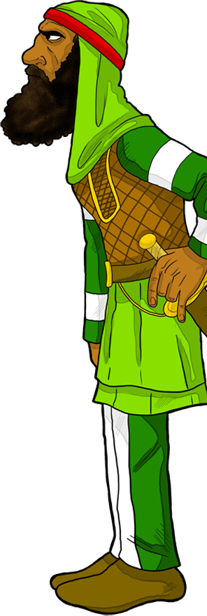 Esther Married The King Of Persia - Persian Soldier Clipart (296x881)