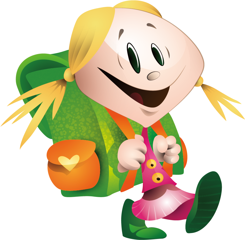 Animation School Child Clip Art - Children's School Vector Png (1000x1000)