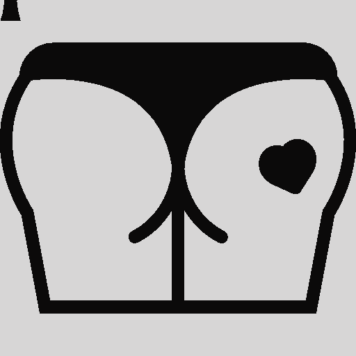 Butt Icon Back Body Part Clipart Png - Buttocks (512x512)