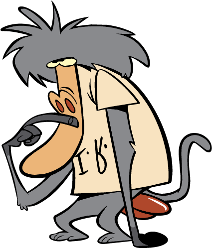 This Disgusting Motherfucker Right Here - Cow And Chicken Baboon (500x500)