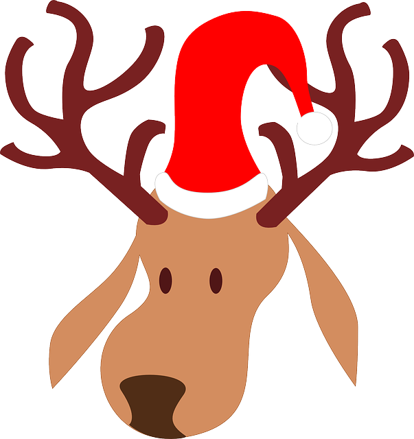 Christmas Dog Parade - Rena Do Papai Noel Png (603x640)