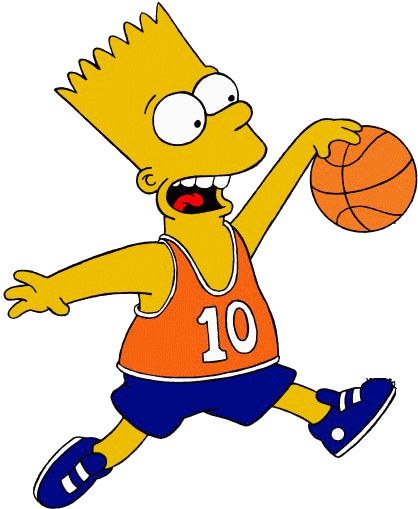 The Simpsons What Sport Do You Thin Bart Simpson Should - Bart Simpson Basketball (501x515)